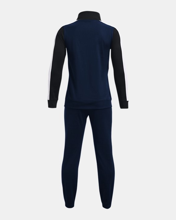 Boys' UA Knit Colorblock Track Suit, Navy, pdpMainDesktop image number 1